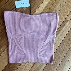WeWoreWhat ribbed tube top size medium NWT